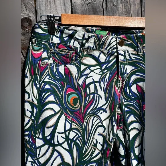 Lilly Pulitzer Palm Beach Fit peacock Feather Prints Pants - Picture 6 of 12